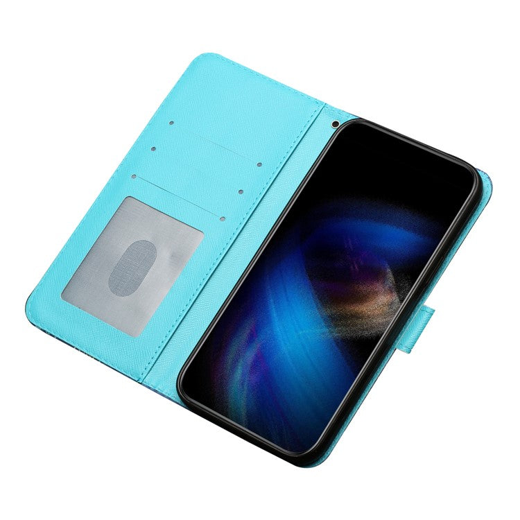 For Motorola Moto G35 5G Case 3D Pattern Printed Phone Leather Phone Cover - Snow Wolf