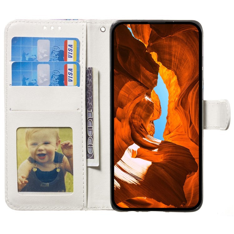 For Motorola Moto G35 5G Case Pattern Leather Wallet Phone Cover with Card Holder - Panda