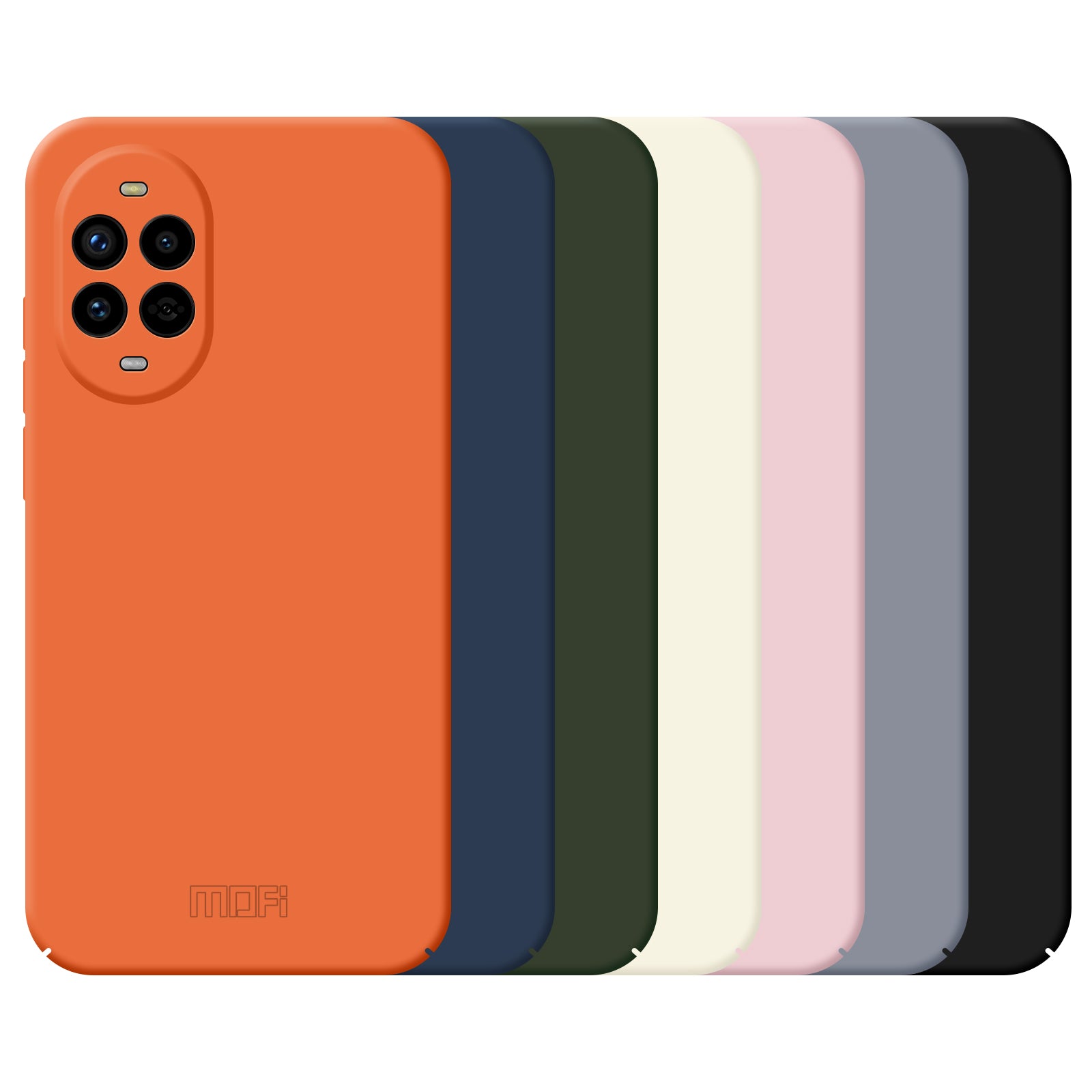 For Huawei nova 13 Pro 5G MOFI JK Qin Series Skin-Touch Matte Phone Case Acrylic+TPU Shockproof Cover - Beige