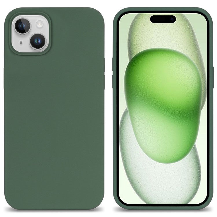 For iPhone 14 Case Shockproof Soft Silicone Phone Cover - Green