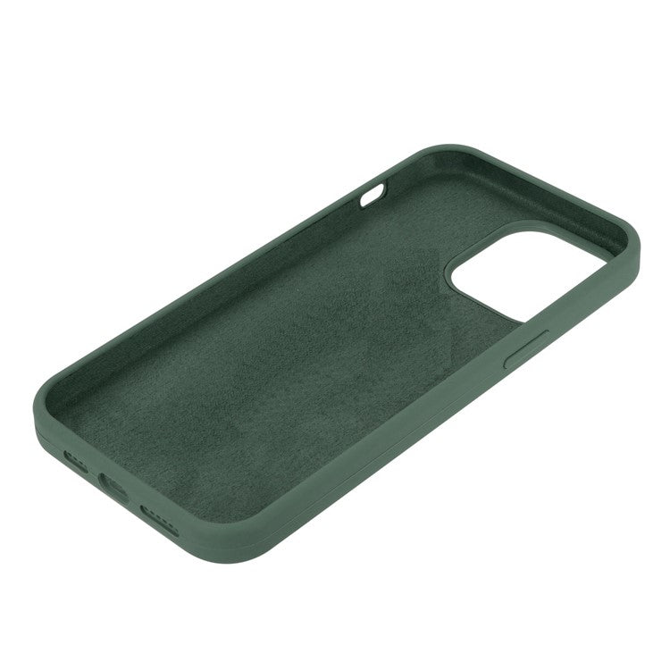 For iPhone 14 Case Shockproof Soft Silicone Phone Cover - Green