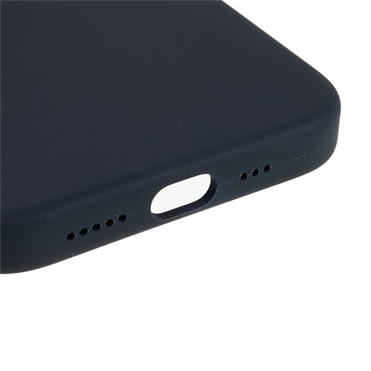 Magnetic Protective Case for iPhone 14 Plus Anti-Fall Silicone Case Scratch-Proof Phone Cover - Black
