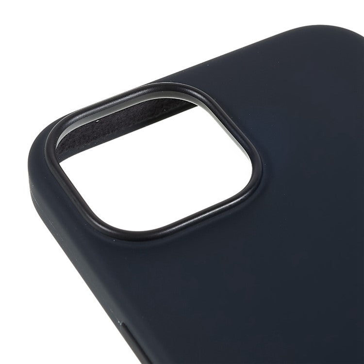 Magnetic Protective Case for iPhone 14 Plus Anti-Fall Silicone Case Scratch-Proof Phone Cover - Black