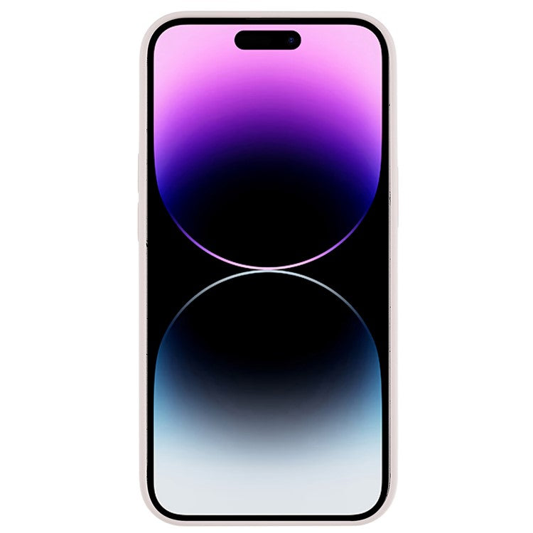 Magnetic Phone Case for iPhone 14 Pro Silicone Slim Case Anti-Scratch Protective Phone Cover - Pink
