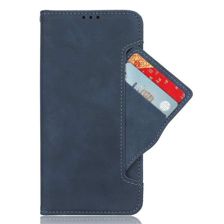 For Huawei Mate 70 Leather Case Phone Wallet Cover with Multiple Card Slots - Blue