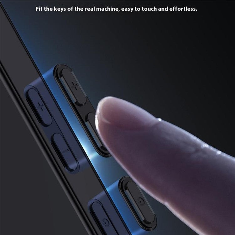For Huawei Mate 70 Pro+ / Mate 70 Pro Case Wood Texture PU Leather Coated PC TPU Phone Cover - Blue