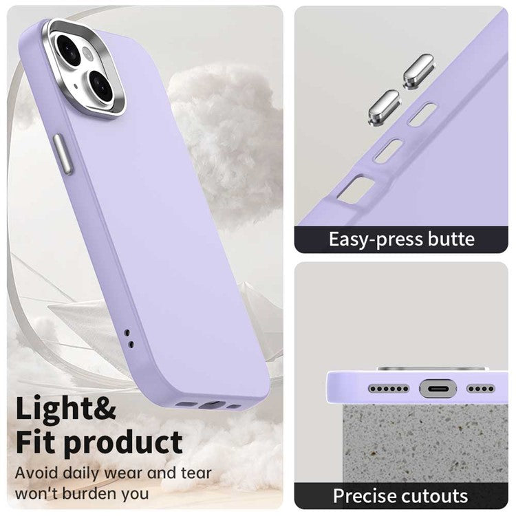 For iPhone 14 / 13 Case TPU + TPE Anti Drop Protection Phone Cover - Purple