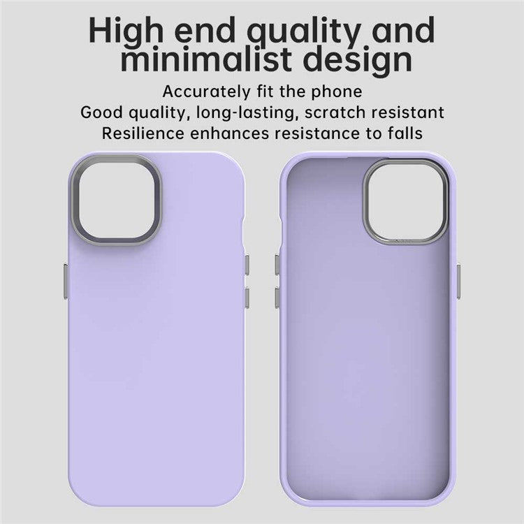 For iPhone 14 / 13 Case TPU + TPE Anti Drop Protection Phone Cover - Purple