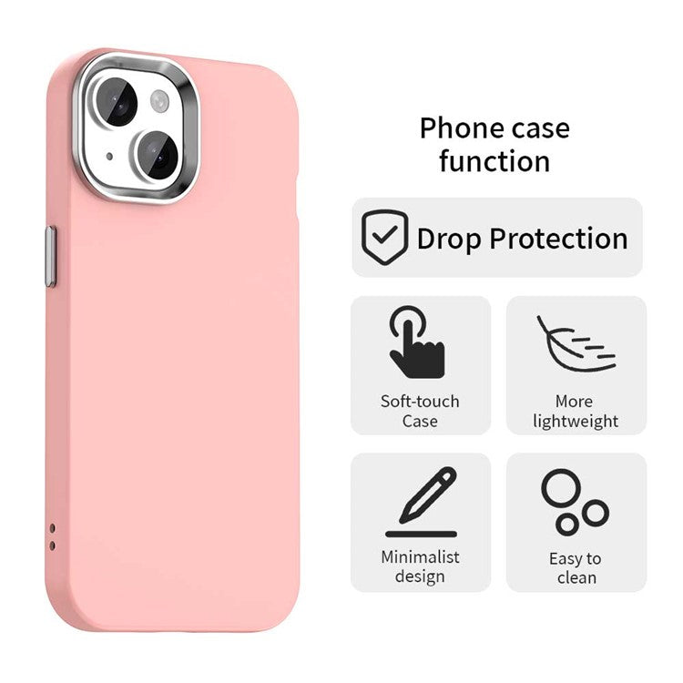 For iPhone 14 / 13 Case TPU + TPE Anti Drop Protection Phone Cover - Pink