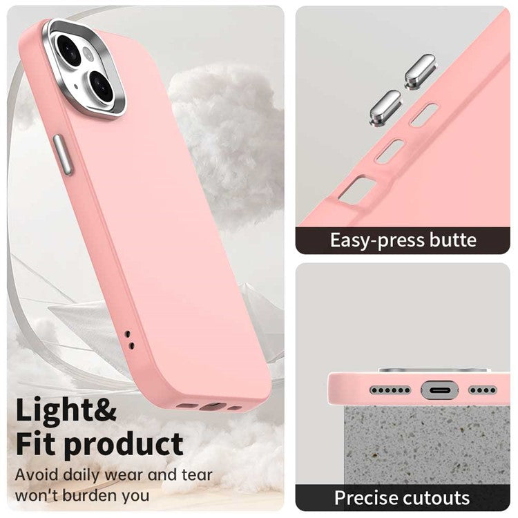 For iPhone 14 / 13 Case TPU + TPE Anti Drop Protection Phone Cover - Pink