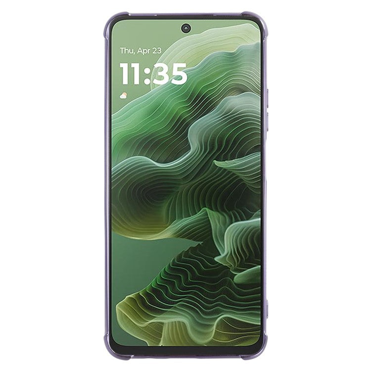 KADEM For Motorola Moto G35 5G Case Flower TPU Flexible Gradient Phone Cover - Purple