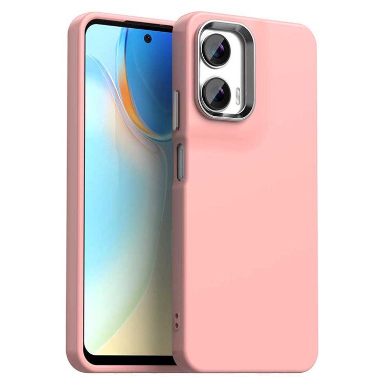 For Motorola Moto G35 5G Case TPU + TPE Anti Drop Protection Phone Cover - Pink