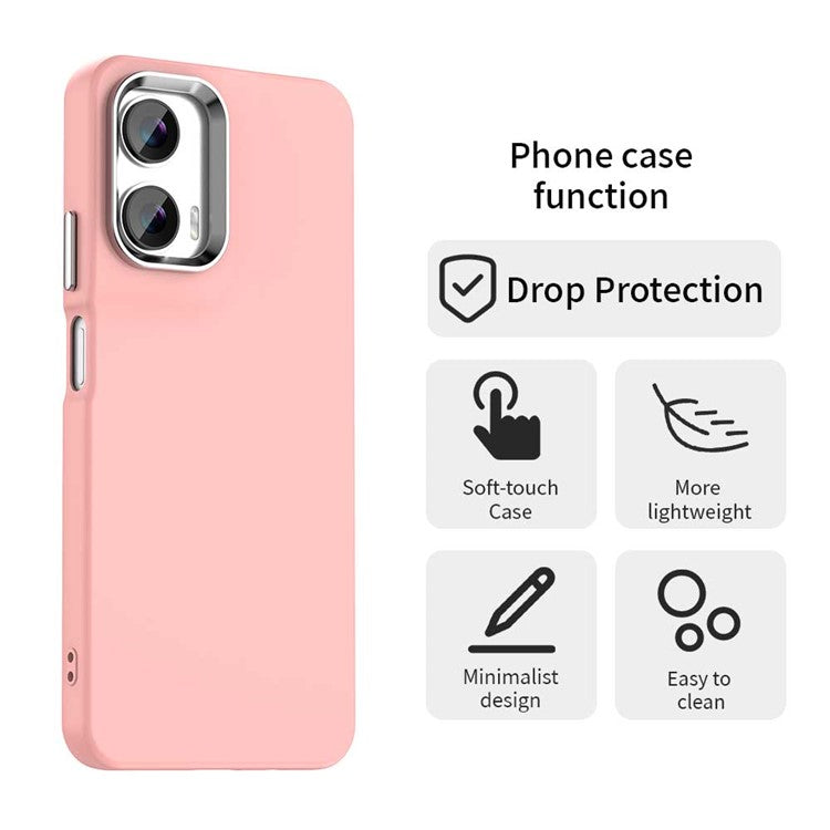 For Motorola Moto G35 5G Case TPU + TPE Anti Drop Protection Phone Cover - Pink