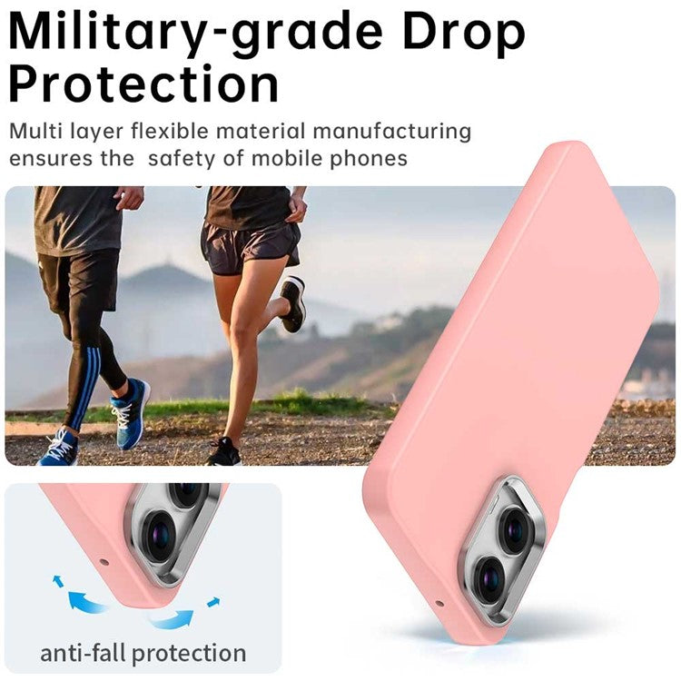 For Motorola Moto G35 5G Case TPU + TPE Anti Drop Protection Phone Cover - Pink