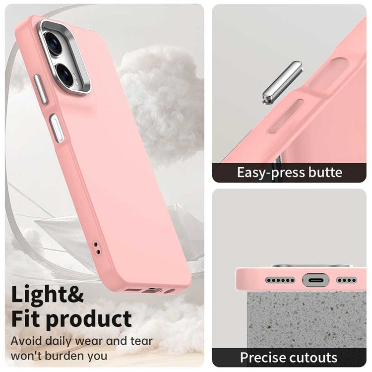 For Motorola Moto G35 5G Case TPU + TPE Anti Drop Protection Phone Cover - Pink