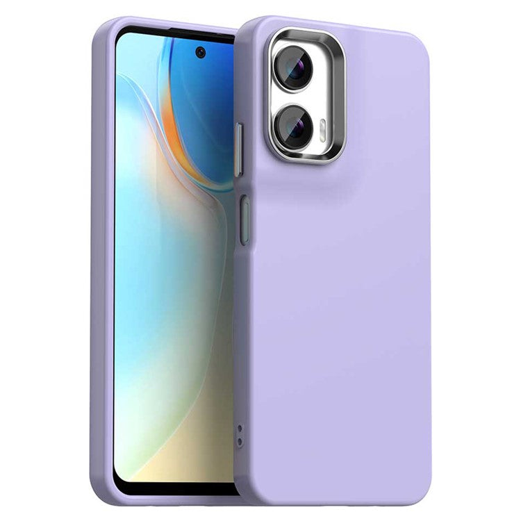 For Motorola Moto G35 5G Case TPU + TPE Anti Drop Protection Phone Cover - Purple