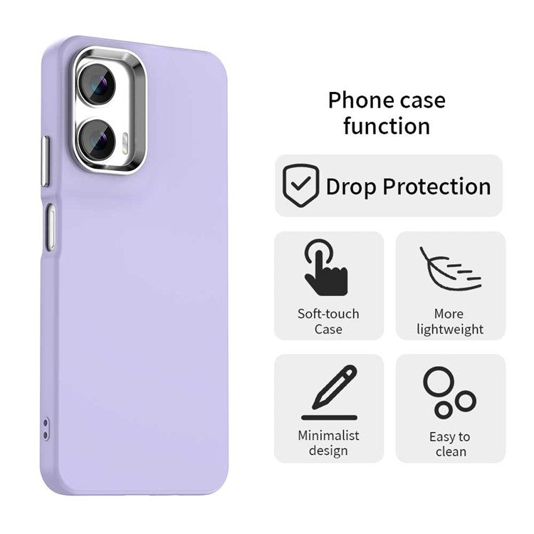 For Motorola Moto G35 5G Case TPU + TPE Anti Drop Protection Phone Cover - Purple