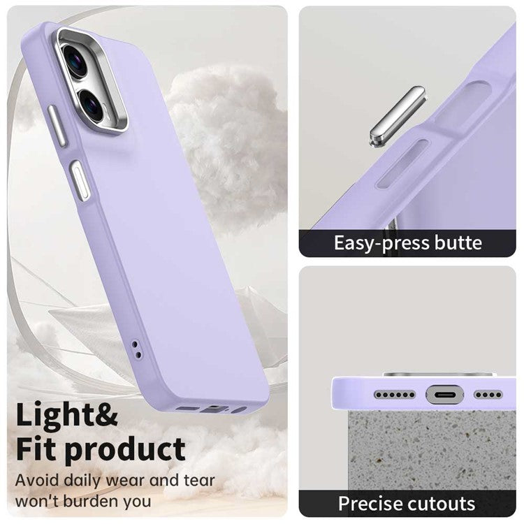 For Motorola Moto G35 5G Case TPU + TPE Anti Drop Protection Phone Cover - Purple