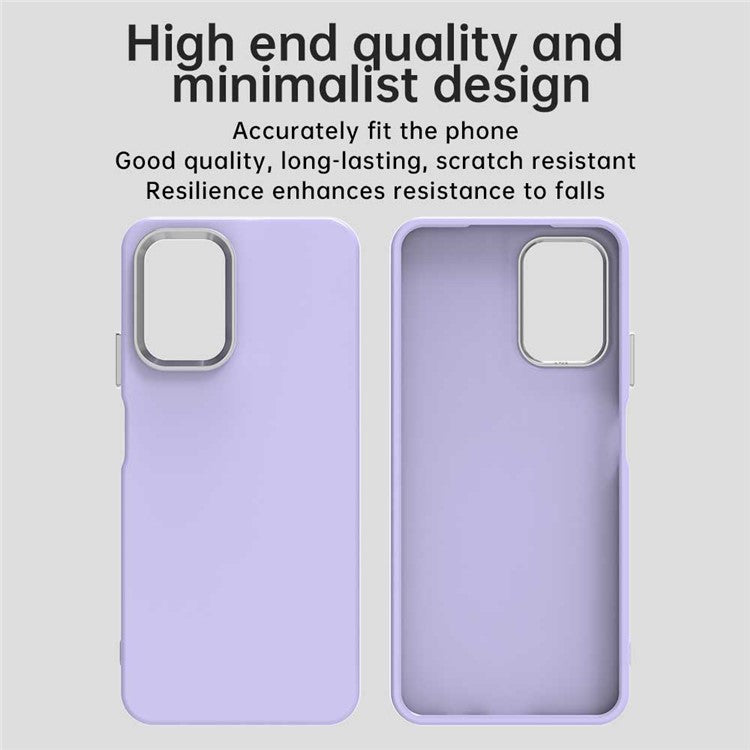 For Motorola Moto G35 5G Case TPU + TPE Anti Drop Protection Phone Cover - Purple