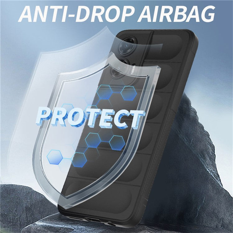 For Motorola Moto G35 5G Case Anti-Drop Soft TPU Rugged Phone Back Cover - Dark Blue
