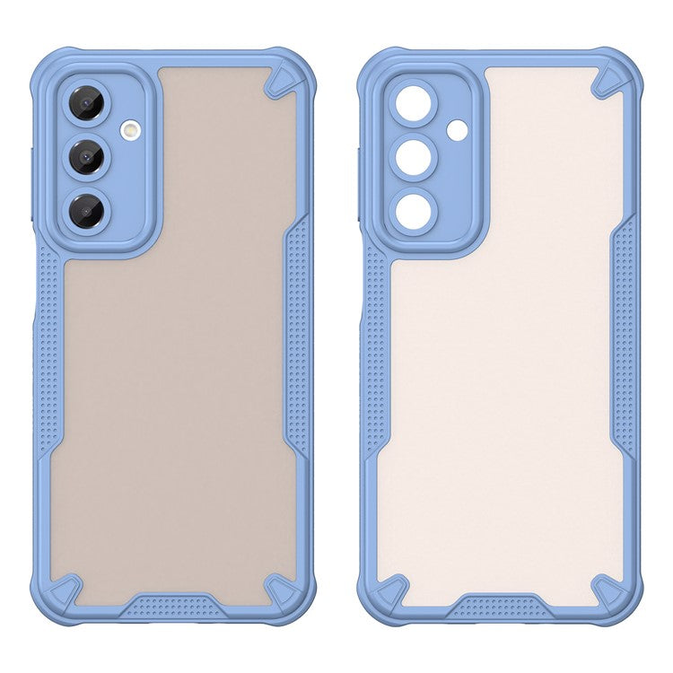 WANLONFENG MFFJ Series TPU Case for Samsung Galaxy A16 5G / A16 4G Anti Drop Phone Back Cover with Screen Film - Blue