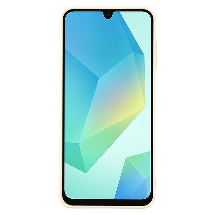 For Samsung Galaxy A16 4G / 5G Case Precise Cutouts Straight Edge TPU Shockproof Phone Cover - White