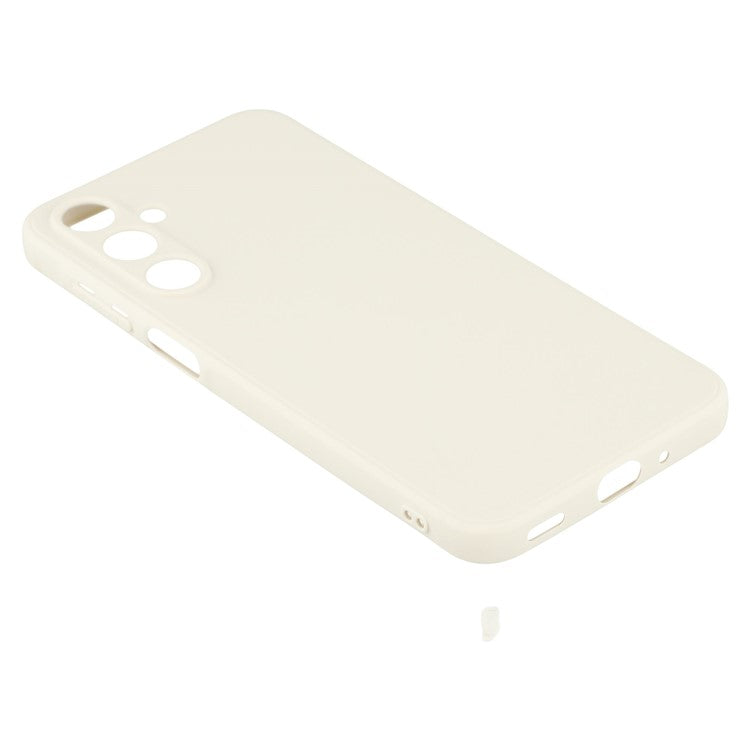 For Samsung Galaxy A16 4G / 5G Case Precise Cutouts Straight Edge TPU Shockproof Phone Cover - White