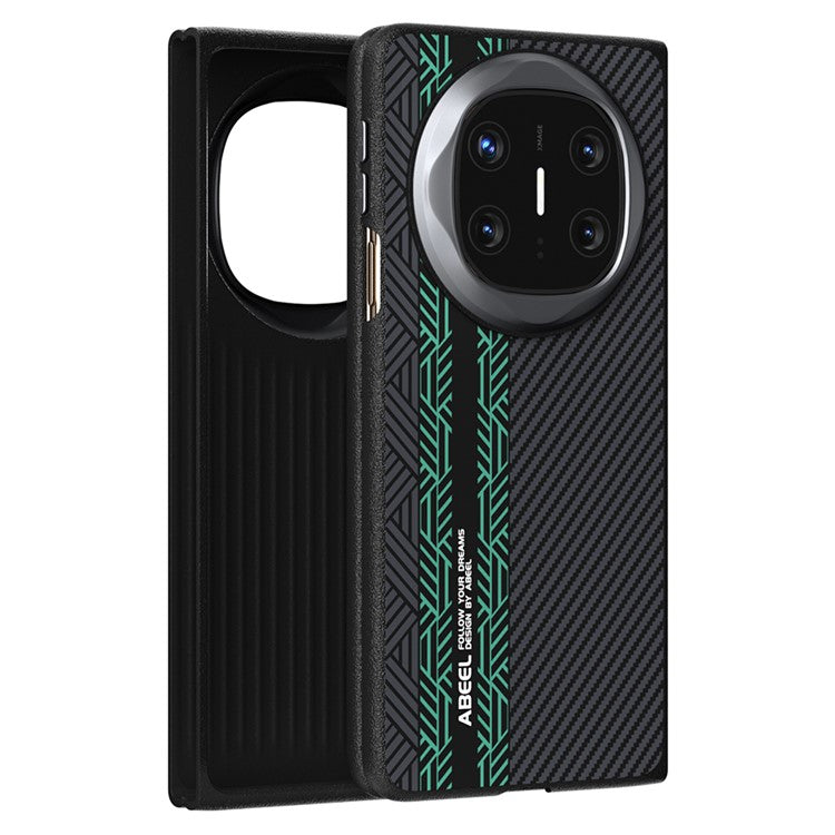 ABEEL For Huawei Mate X6 Case PC + Aluminum Alloy + PU Leather Phone Cover Compatible with MagSafe - Texture 2