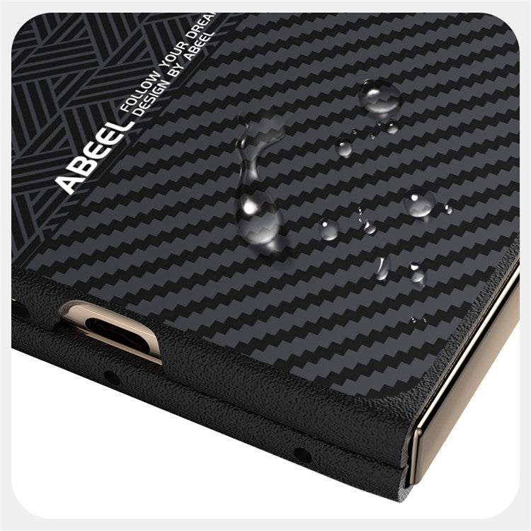 ABEEL For Huawei Mate X6 Case PC + Aluminum Alloy + PU Leather Phone Cover Compatible with MagSafe - Texture 2