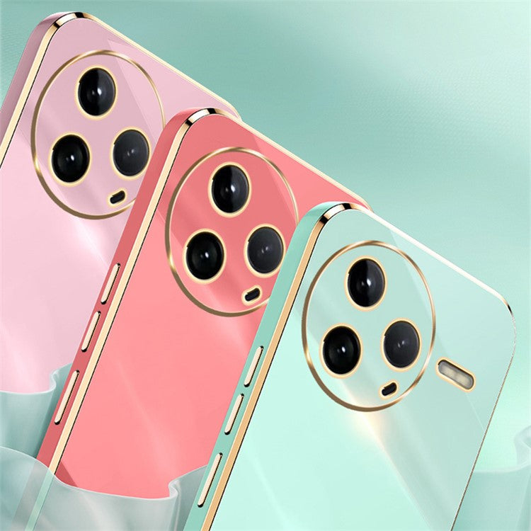 XINLI For Xiaomi Poco F7 Pro 5G / Redmi K80 5G Case Ring Kickstand Electroplating TPU Phone Cover - Red