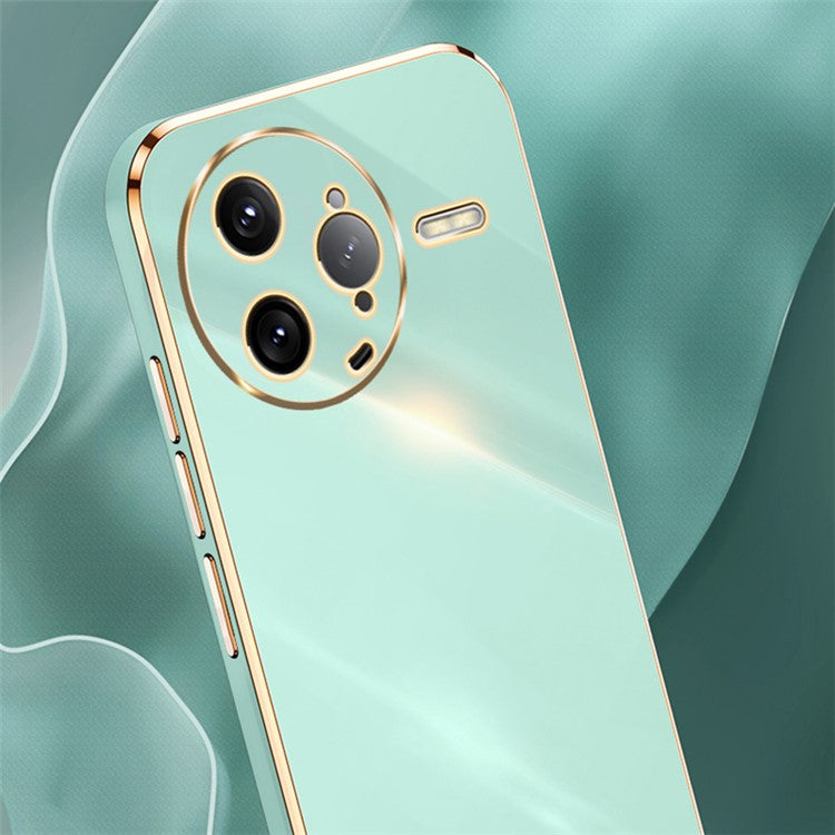 XINLI For Xiaomi Poco F7 Ultra 5G / Redmi K80 Pro 5G Case TPU Phone Cover with Electroplating Frame - Black