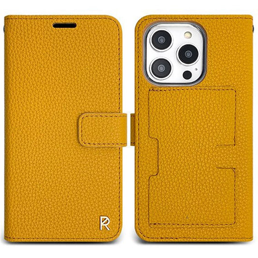 SIMPLY ROAR For iPhone 14 Pro Case with Wallet Card Holder Leather Phone Cover - Orange