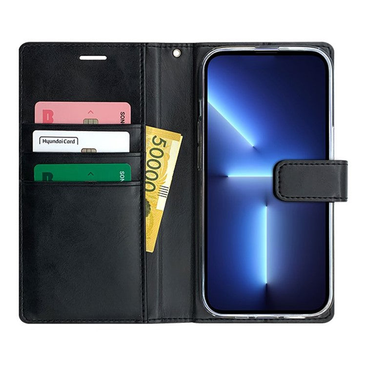 SIMPLY ROAR For iPhone 14 Pro Max Leather Case Wallet Flip Stand Phone Cover - Light Green