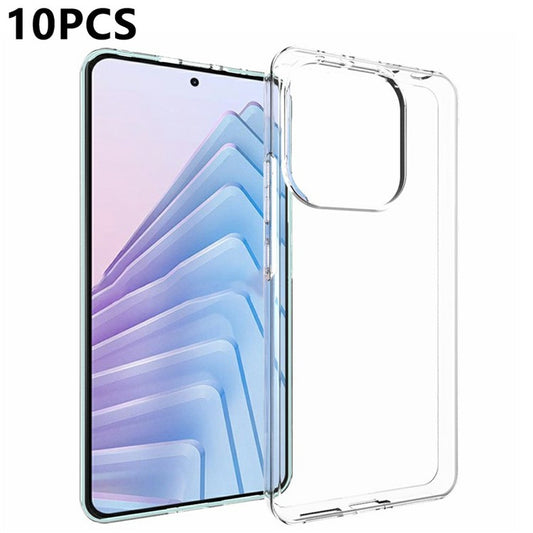 10Pcs / Pack For Xiaomi Redmi Note 14 4G (163.25x76.55x8.16mm) Case Watermark Free TPU Protective Clear Phone Cover