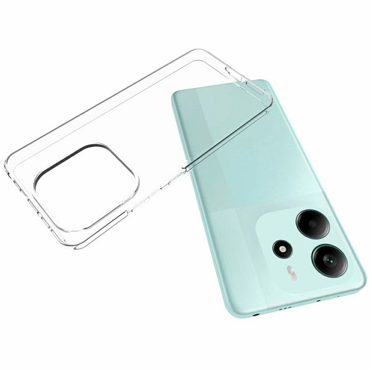 10Pcs / Pack For Xiaomi Redmi Note 14 4G (163.25x76.55x8.16mm) Case Watermark Free TPU Protective Clear Phone Cover