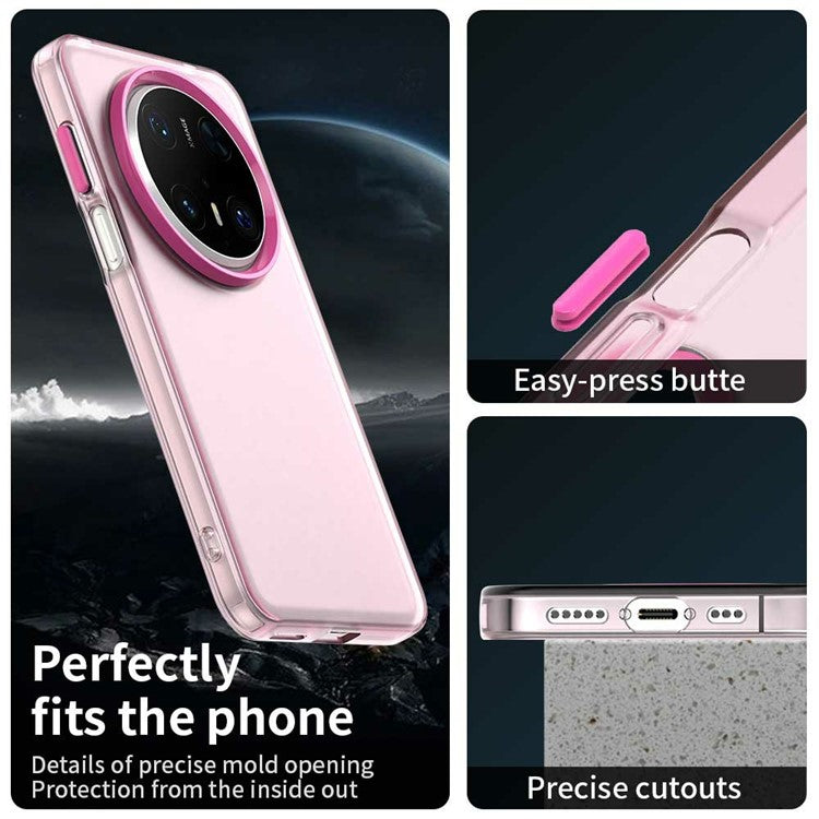 For Huawei Mate 70 Pro / 70 Pro+ Case PC+TPU+PET Matte Anti-Drop Phone Back Cover - Red