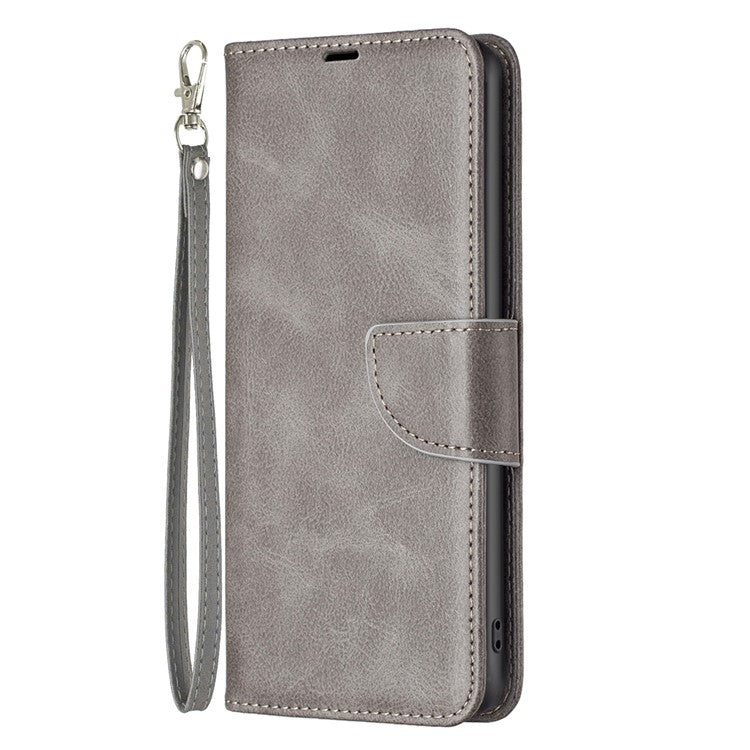 For Xiaomi Redmi Note 14 Pro 4G Case Shockproof PU Leather Cover with Wallet Card Slots - Grey