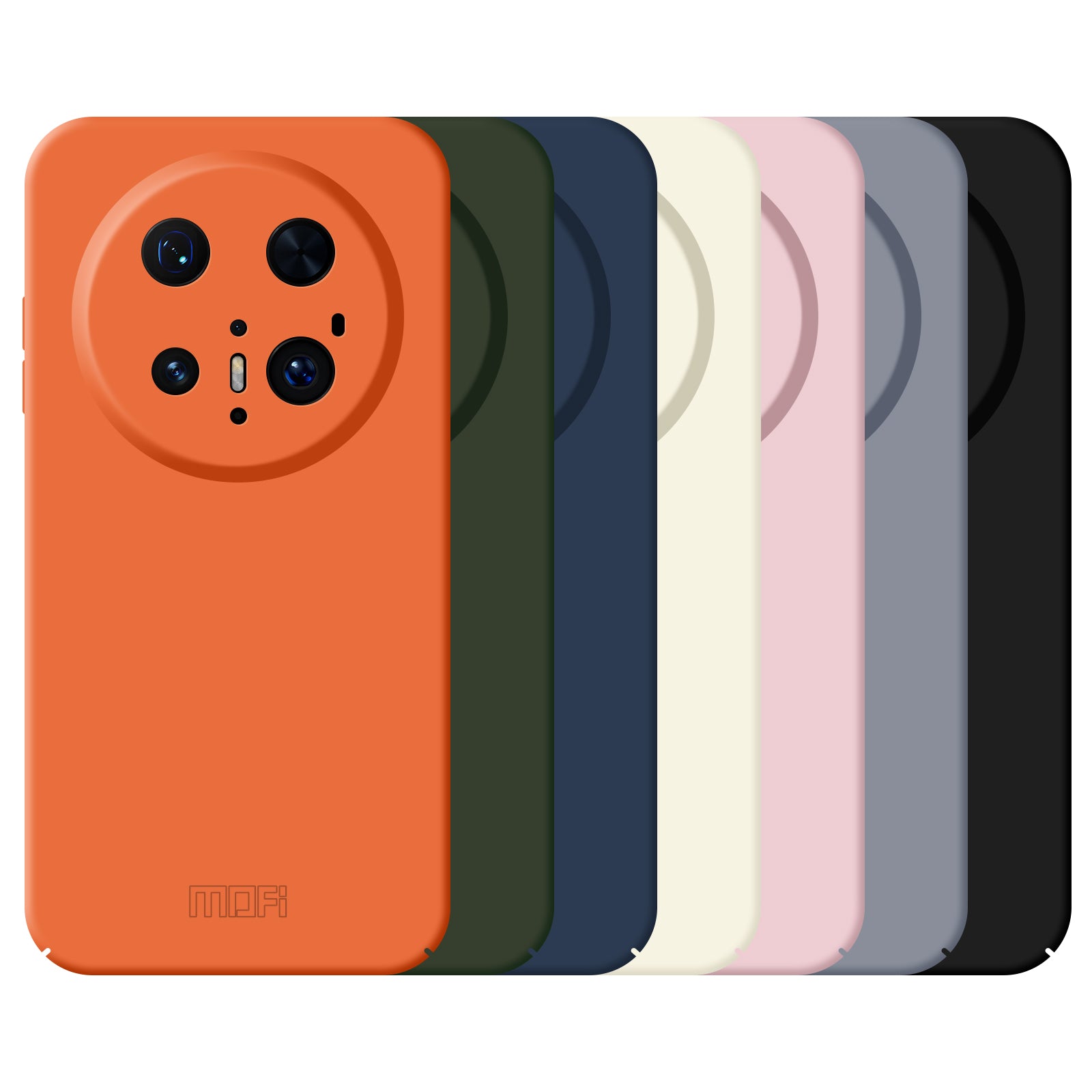 For Huawei Mate 70 Pro Phone Case MOFI JK Qin Series Skin-Touch Matte Anti-fingerprint Back Cover - Blue