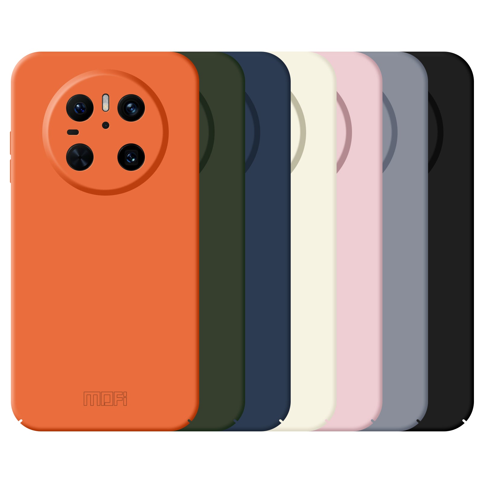 For Huawei Mate 70 Phone Case MOFI JK Qin Series Skin-Touch Matte Anti-fingerprint Back Cover - Black