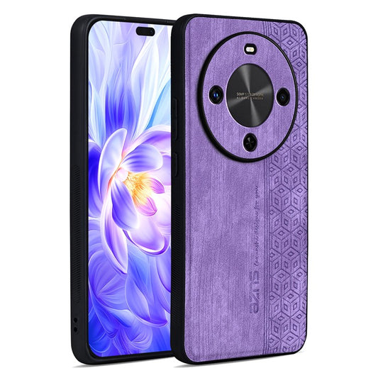 AZNS For Huawei Enjoy 70X Case Protective PU Leather Covered TPU Phone Shell - Purple
