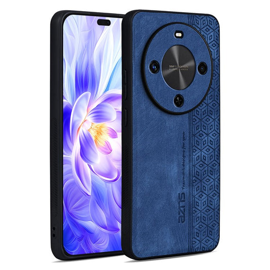 AZNS For Huawei Enjoy 70X Case Protective PU Leather Covered TPU Phone Shell - Blue