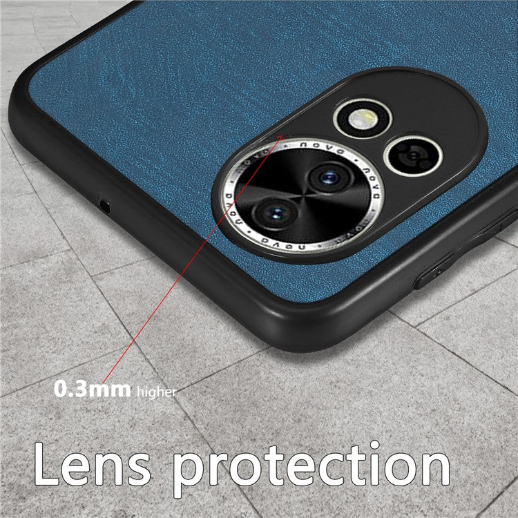 For Huawei nova 13 5G Case Shockproof Slim Retro Leather Phone Back Cover - Green