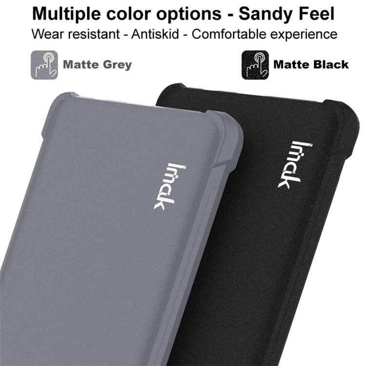 IMAK For iPhone 14 Pro Four Corner Airbag Anti-drop Case Matte TPU Phone Protective Cover - Grey