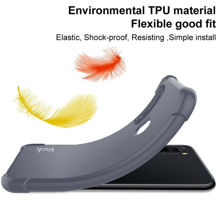 IMAK For iPhone 14 Pro Four Corner Airbag Anti-drop Case Matte TPU Phone Protective Cover - Grey