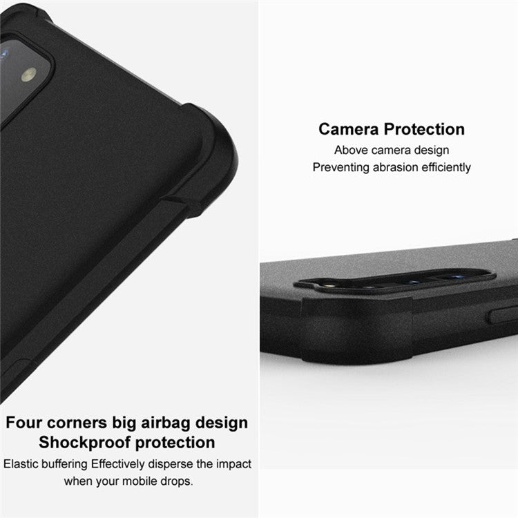 IMAK For iPhone 14 Pro Four Corner Airbag Anti-drop Case Matte TPU Phone Protective Cover - Grey