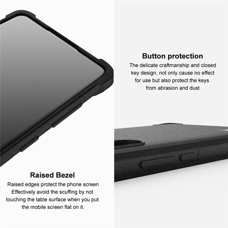 IMAK For iPhone 14 Pro Four Corner Airbag Anti-drop Case Matte TPU Phone Protective Cover - Grey