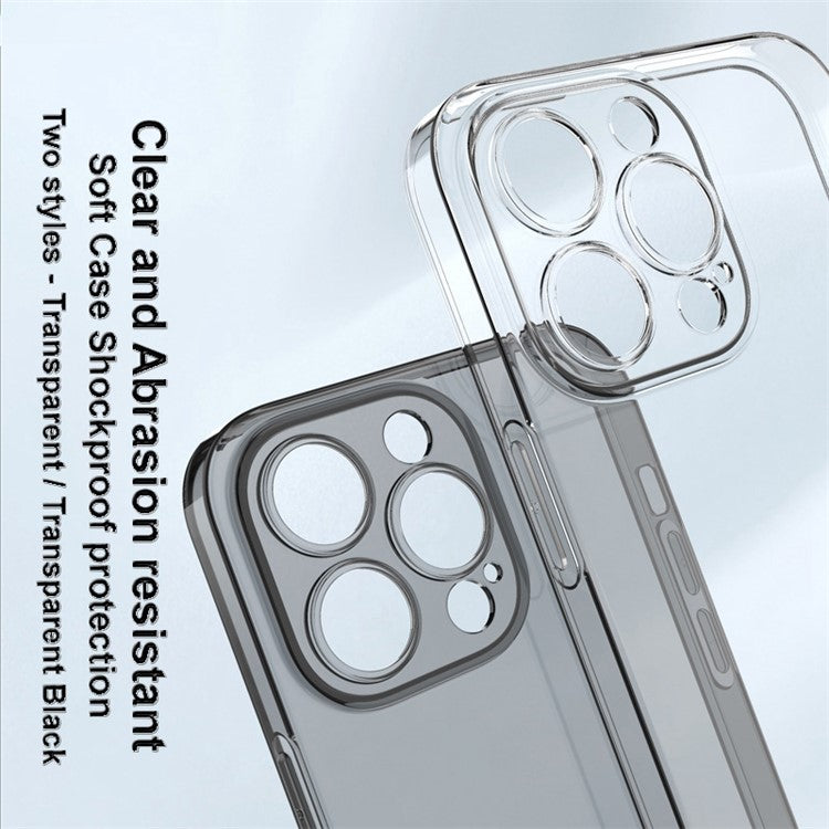 IMAK UX-5 Series for iPhone 14 Pro Max Soft Clear TPU Cell Phone Case Anti-scratch Anti-drop Cover - Transparent