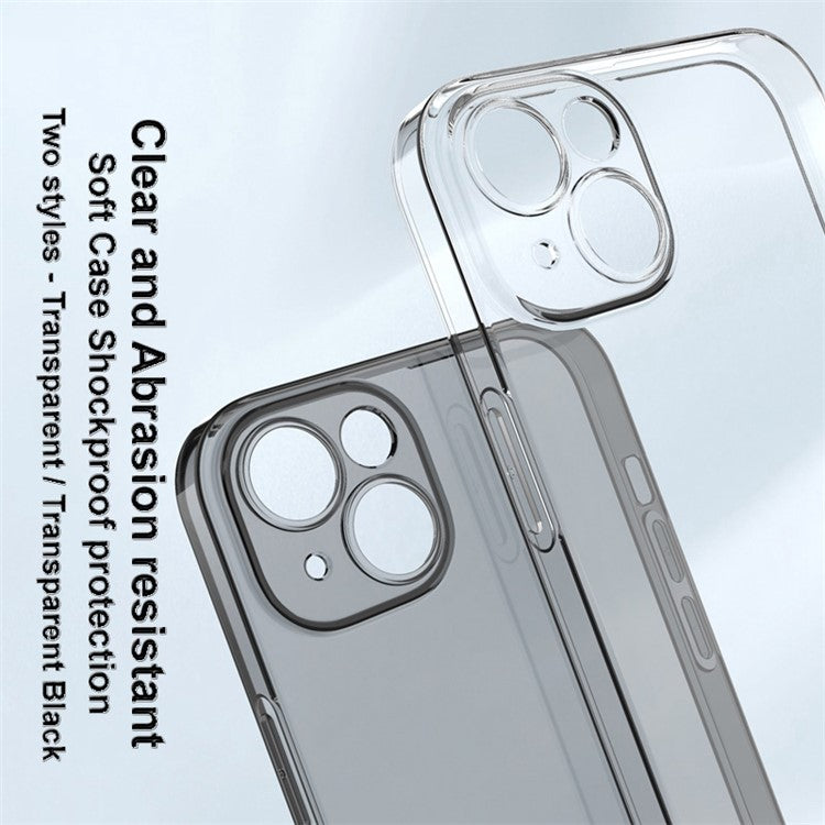 IMAK UX-5 Series for iPhone 14 Plus Anti-fingerprint TPU Phone Case Super Slim Anti-dust Phone Back Cover - Transparent
