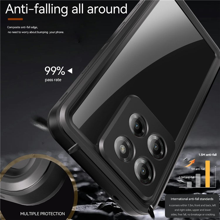 REDPEPPER A Series For Motorola Moto G Stylus 5G (2025) IP68 Phone Case Clear Back Waterproof Cover