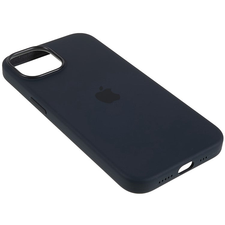 Shockproof Case for iPhone 14 Plus Liquid Silicone Phone Case Anti-Scratch Slim Phone Shell - Black